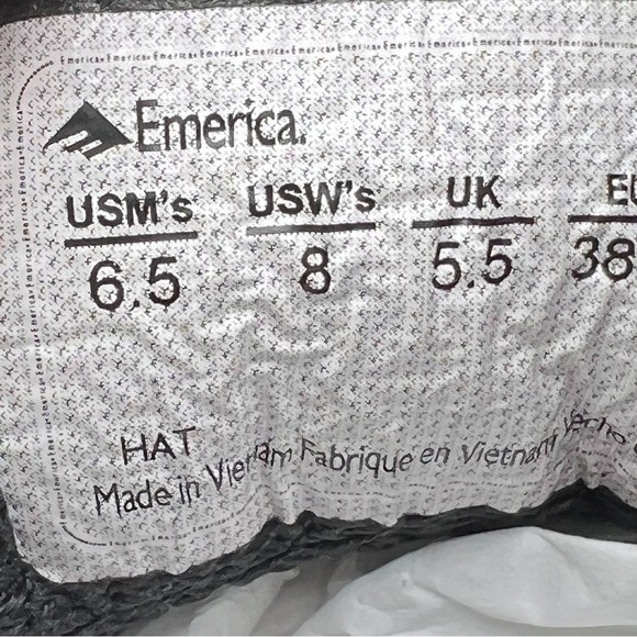 Emerica Pillar Black Suede Leather Mid Skate Shoes Sneakers Womens‎ 8 Mens 6.5 - Picture 10 of 10